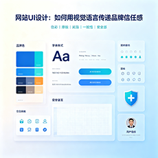 忻州建站-网站UI设计：如何用视觉语言传递品牌信任感